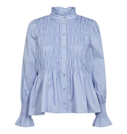 Co'Couture Sandy Smock Shirt Pale Blue