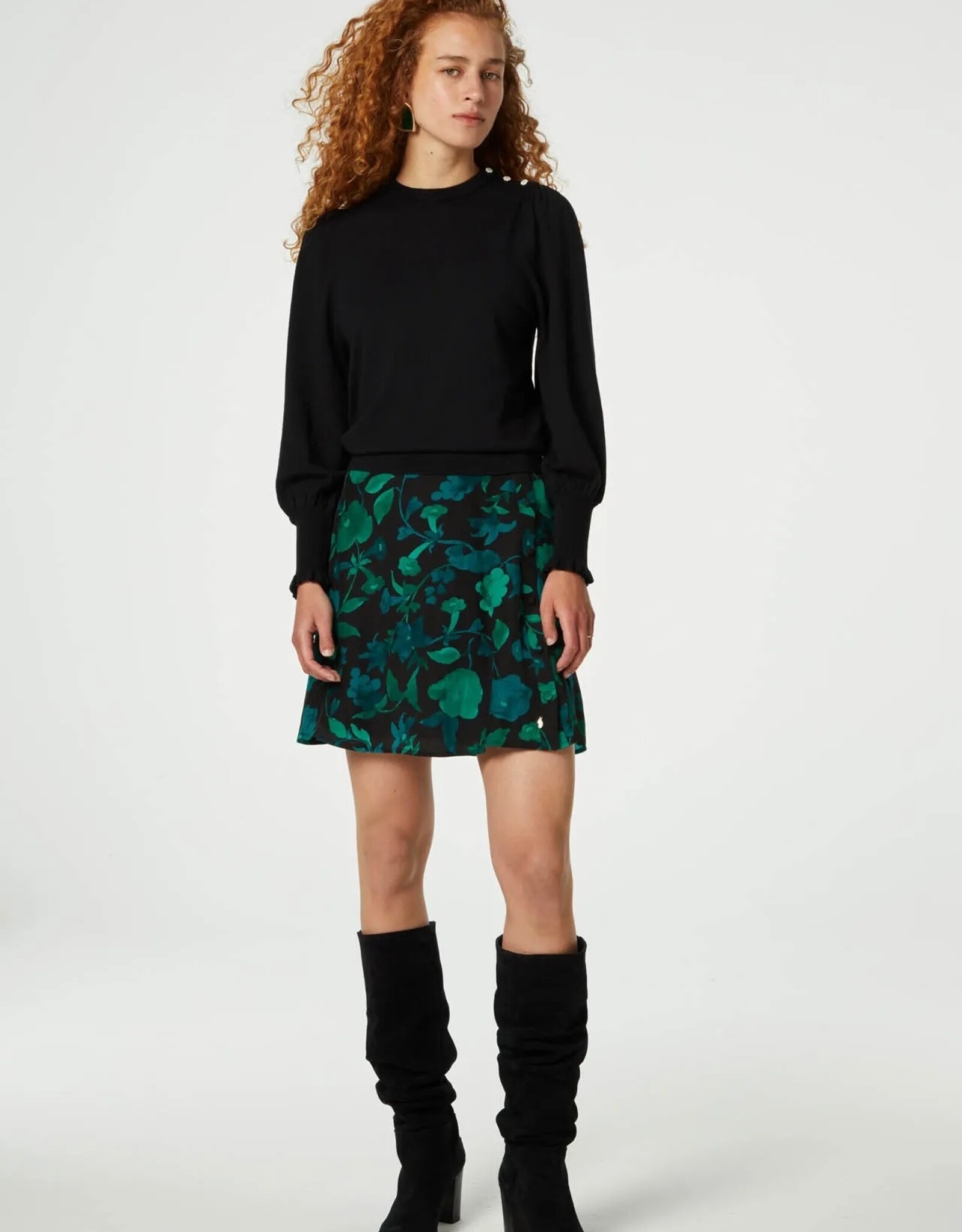 Fabienne Chapot Lydia Short Skirt Green Chacha