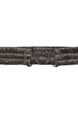 Co'Couture Croco Belt Dark Silver