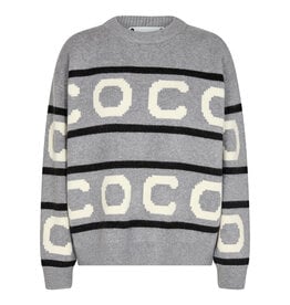 Co'Couture Row Logo Knit Light Grey