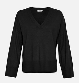 Moss Copenhagen Selana Rachelle V Pullover Black