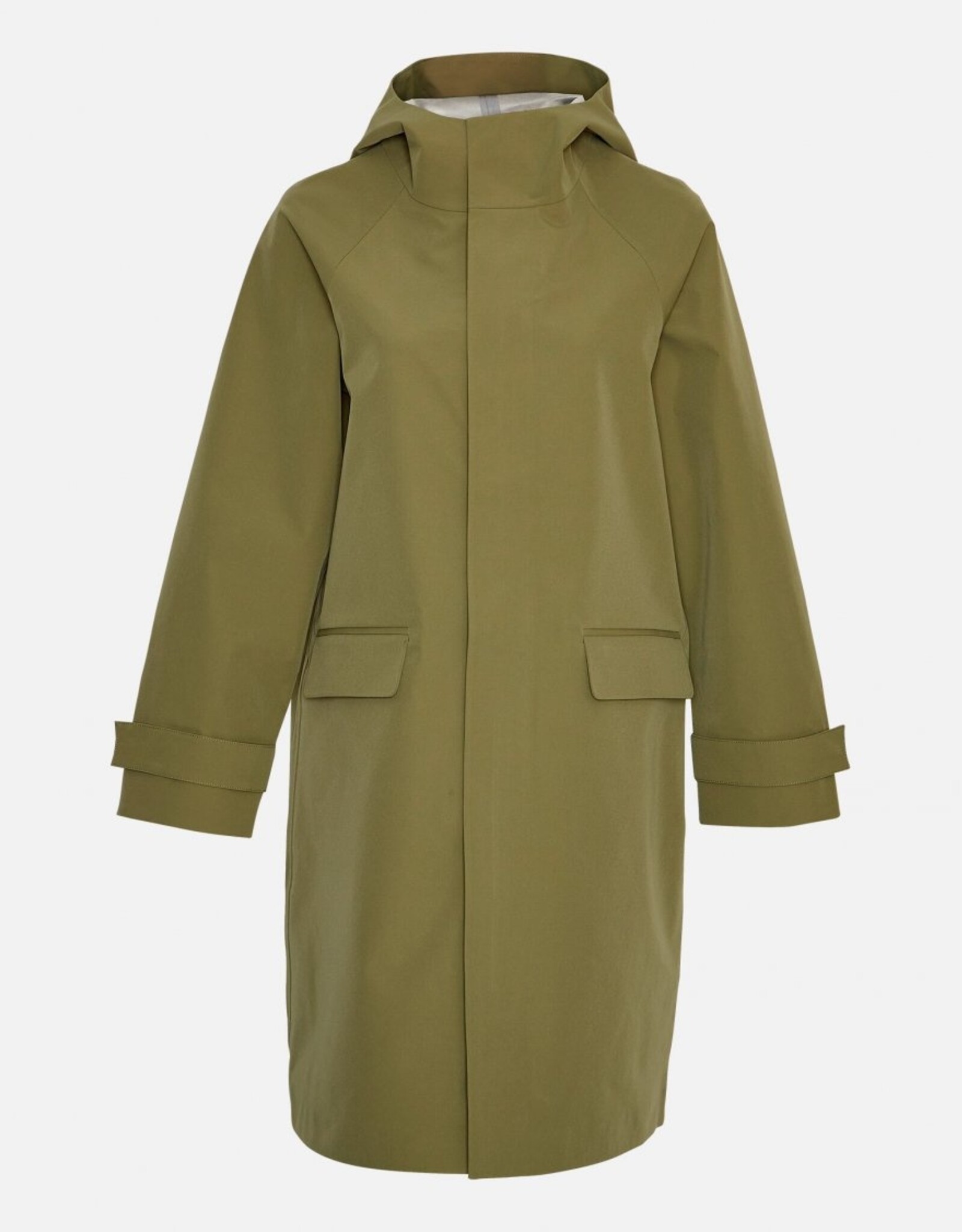 Moss Copenhagen Malan Hood Raincoat Four Leaf Clove