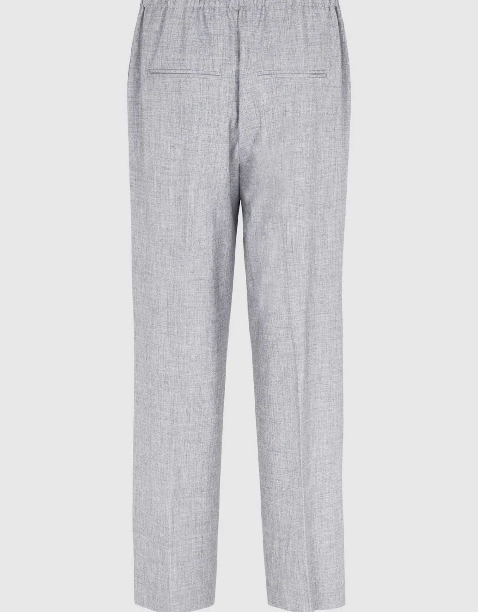 Second Female Evali Classic Trousers Light Grey Melange