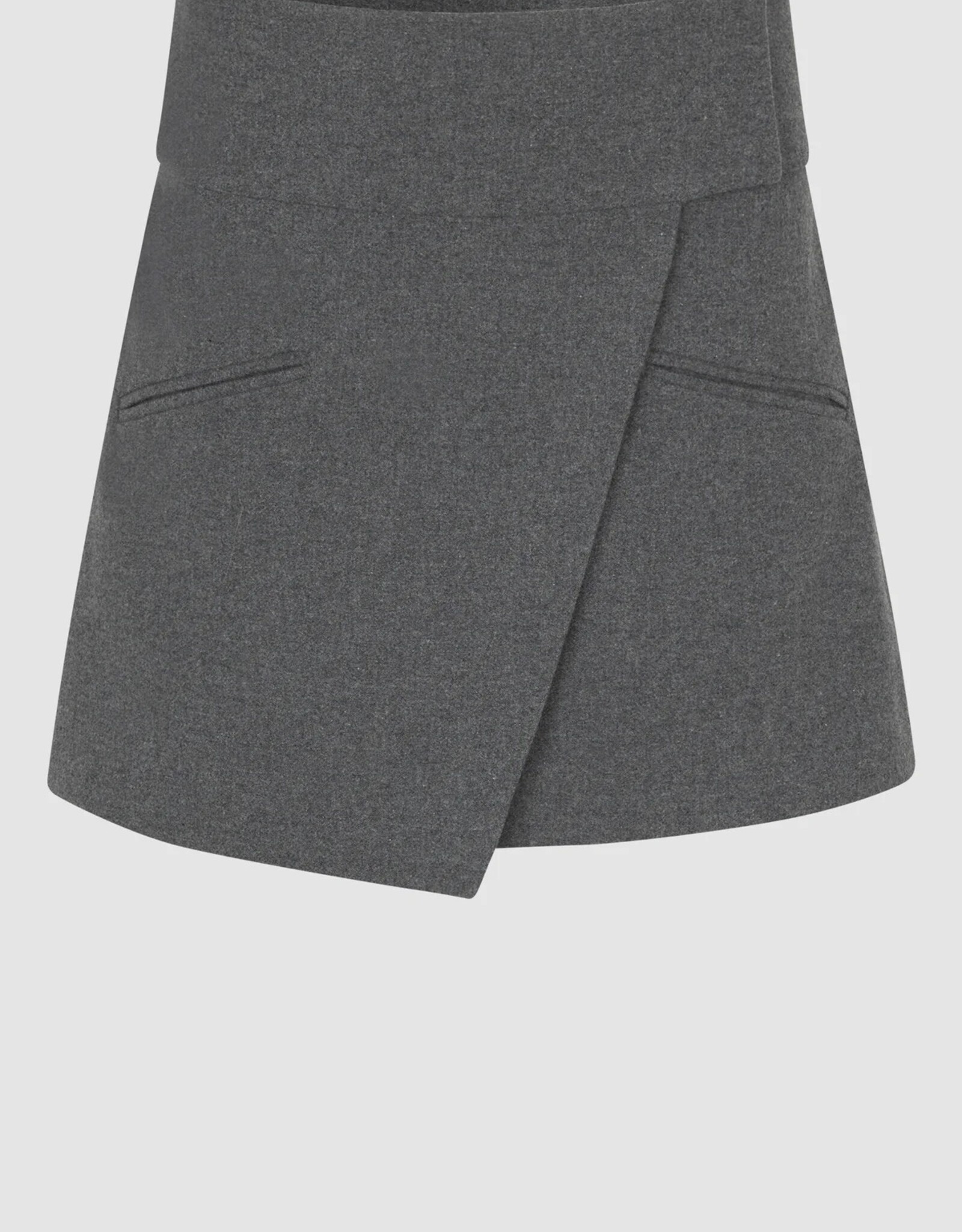 Second Female Daring Skirt Grey Melange