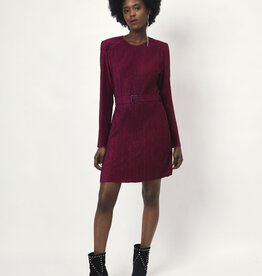 Dante 6 Arone Belted Mini Dress Warm Plum