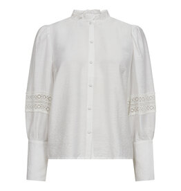 Co'Couture Angus Lace Shirt White