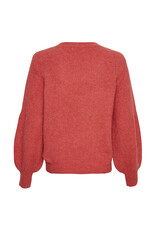 Moss Copenhagen Lillian Hope Balloon Pullover Mineral Red