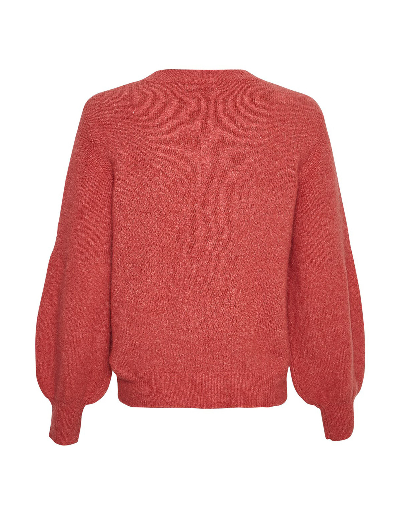 Moss Copenhagen Lillian Hope Balloon Pullover Mineral Red