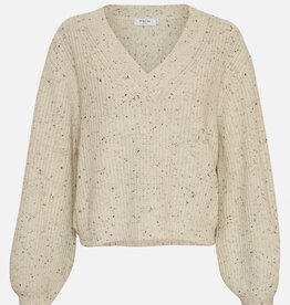 Moss Copenhagen Lucina V Pullover Oatmeal