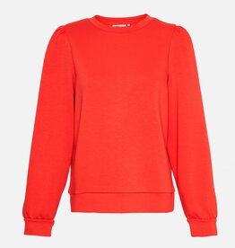 Moss Copenhagen Ima Q Puff Sweatshirt Aurora Red