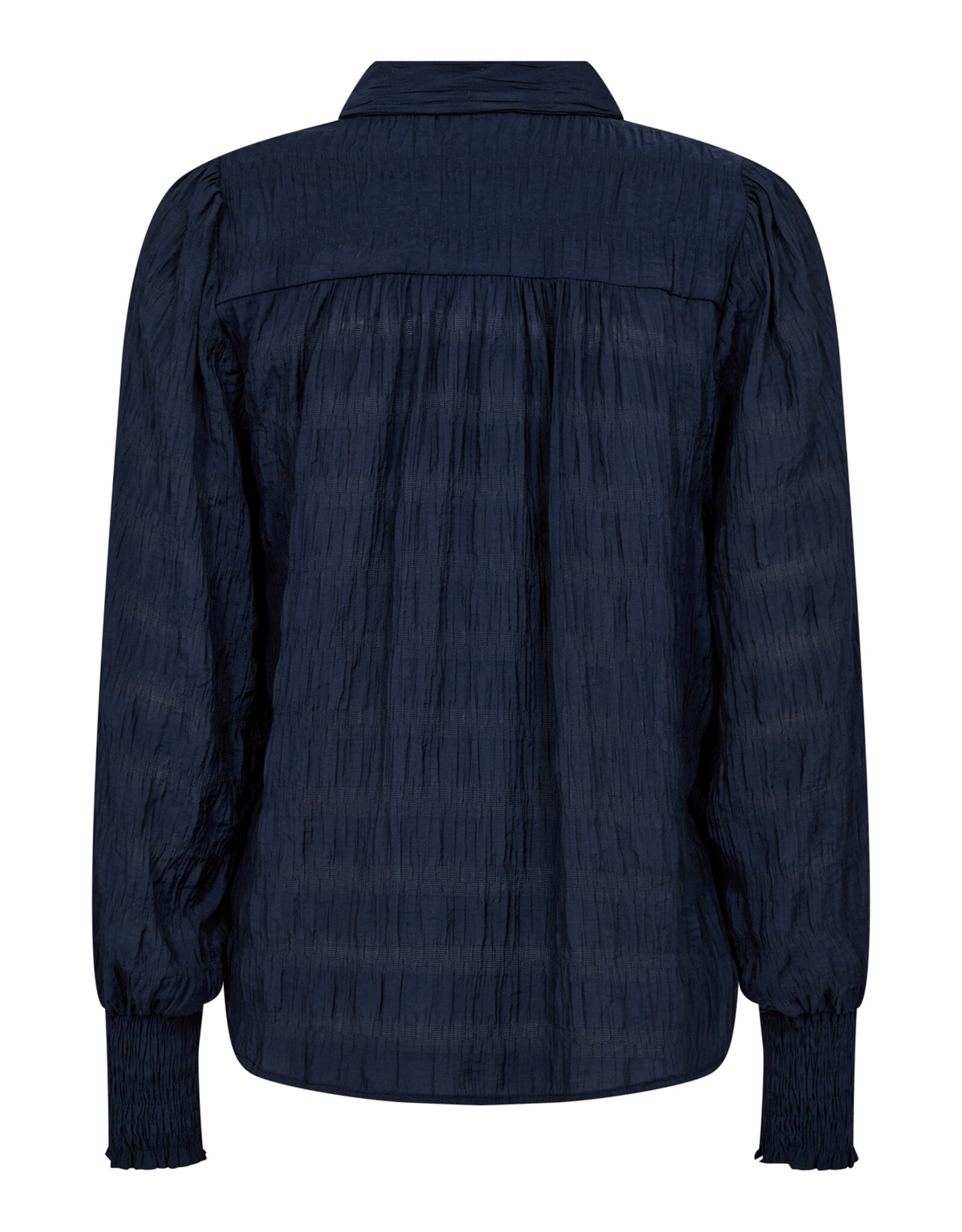 Co'Couture Structure Line Frill Blouse Navy