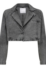 Co'Couture Vika Crop Blazer Mid Grey