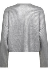 Co'Couture Row Foil Knit Silver