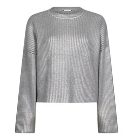 Co'Couture Row Foil Knit Silver