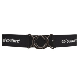 Co'Couture Logo Elastic Belt Black