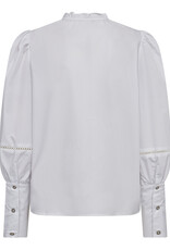 Co'Couture Bonnie Lace Sleeve Shirt White