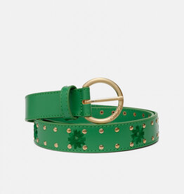 Fabienne Chapot Flower Studded Belt Green Apple