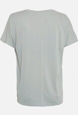 Moss Copenhagen Fenya Modal V Neck Tee Green Milieu