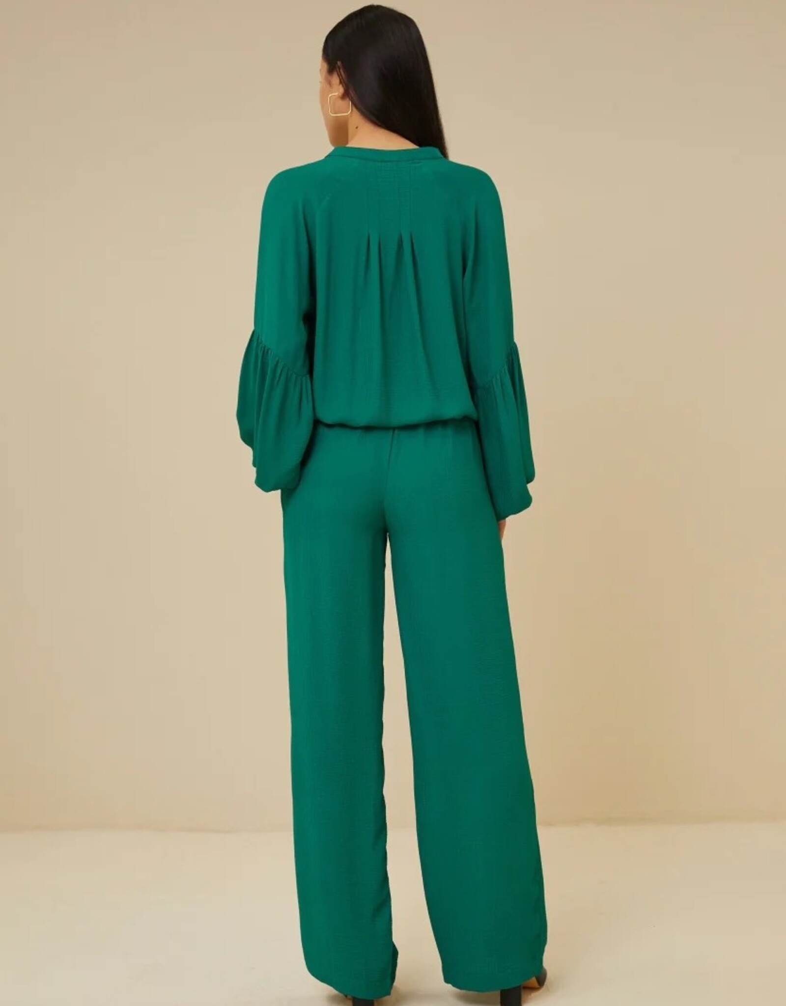 By Bar Robyn Satin Stripe Pant Evergreen