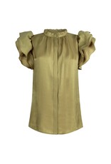 Aaiko Gezana Shimmery Top Savanna Green