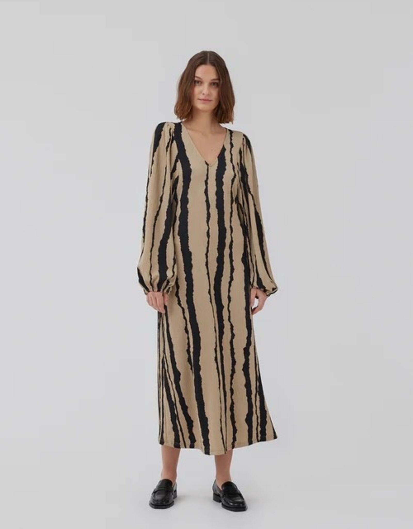 Modstrom Harland Print Dress Torn Lines