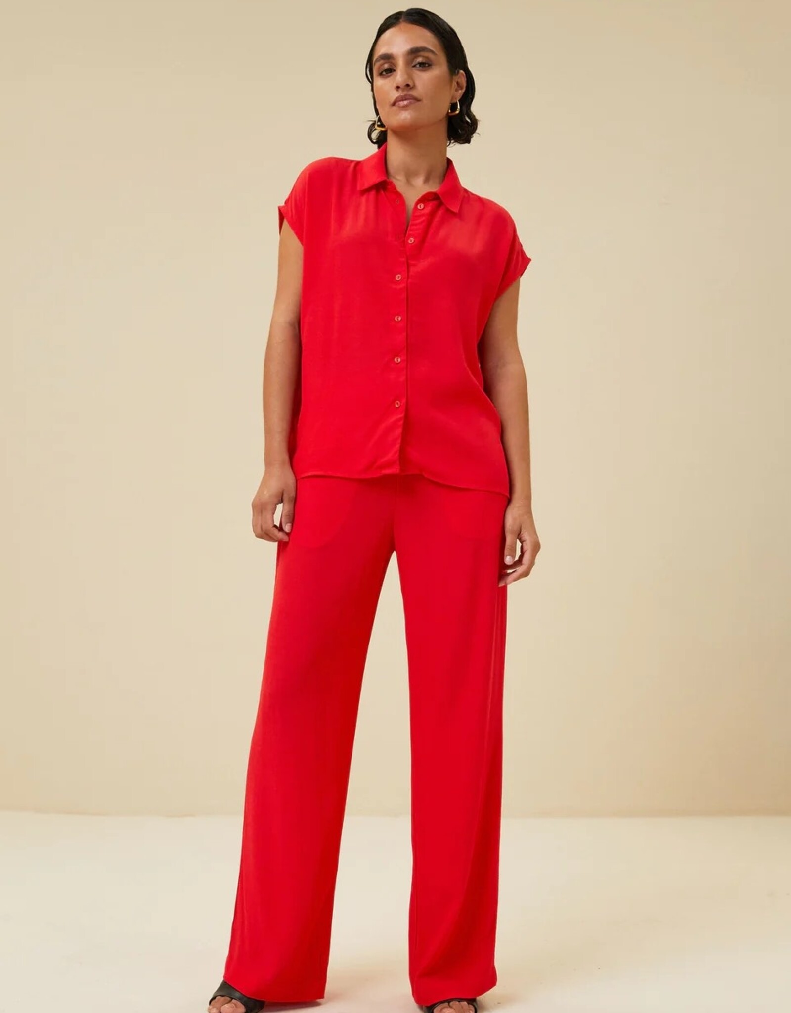 By Bar Kiek Viscose Top Poppy Red