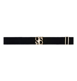 Dante 6 Motif Logo Tape Belt Gold Raven