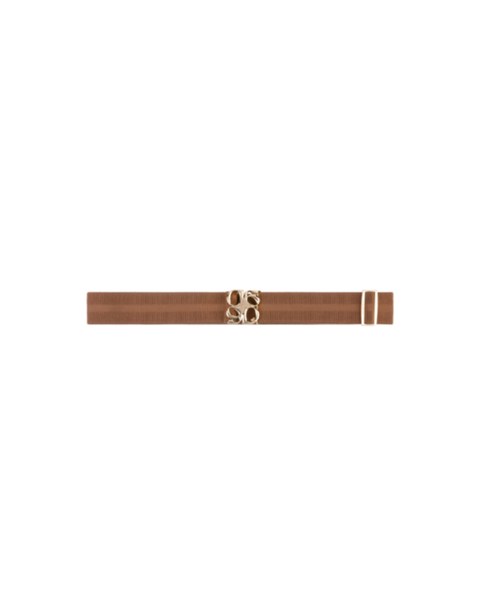 Dante 6 Motif Logo Tape Belt Gold Camel