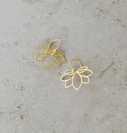 By Bar PD Lotus Earring Gold