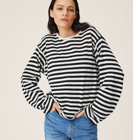 Moss Copenhagen Bahara Pullover stp Vanilla Ice / Black