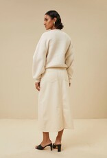 By Bar Elba Twill Skirt Raw White