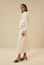 By Bar Elba Twill Skirt Raw White