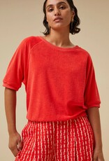 By Bar Neva Slub Top Poppy Red