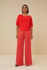 By Bar Neva Slub Top Poppy Red