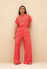 By Bar Benji Red Groove Print Pant