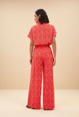 By Bar Benji Red Groove Print Pant