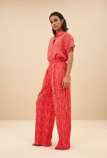 By Bar Benji Red Groove Print Pant