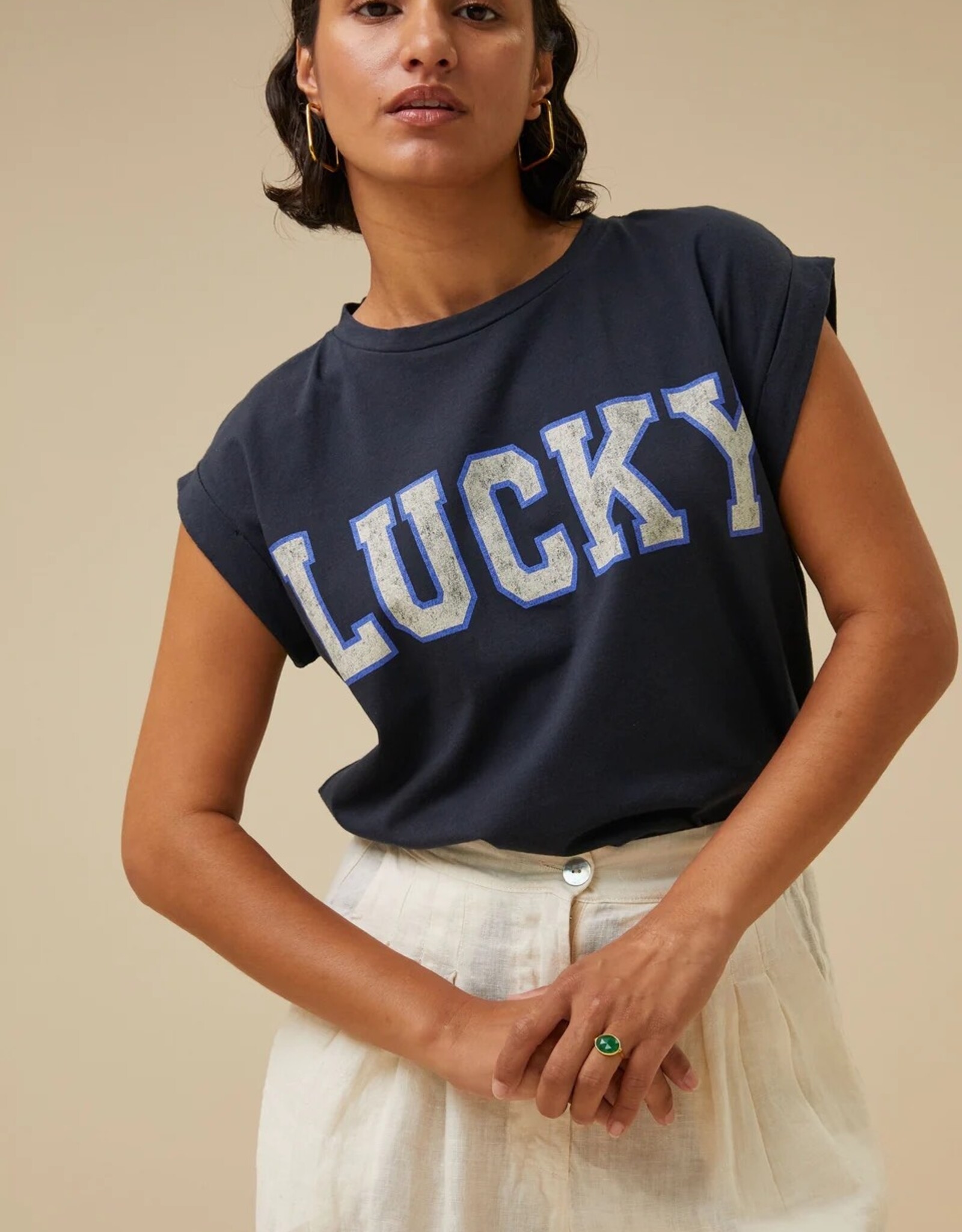 By Bar Thelma Lucky Vintage Top Midnight