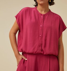 By Bar Lode Viscose Blouse Cerise