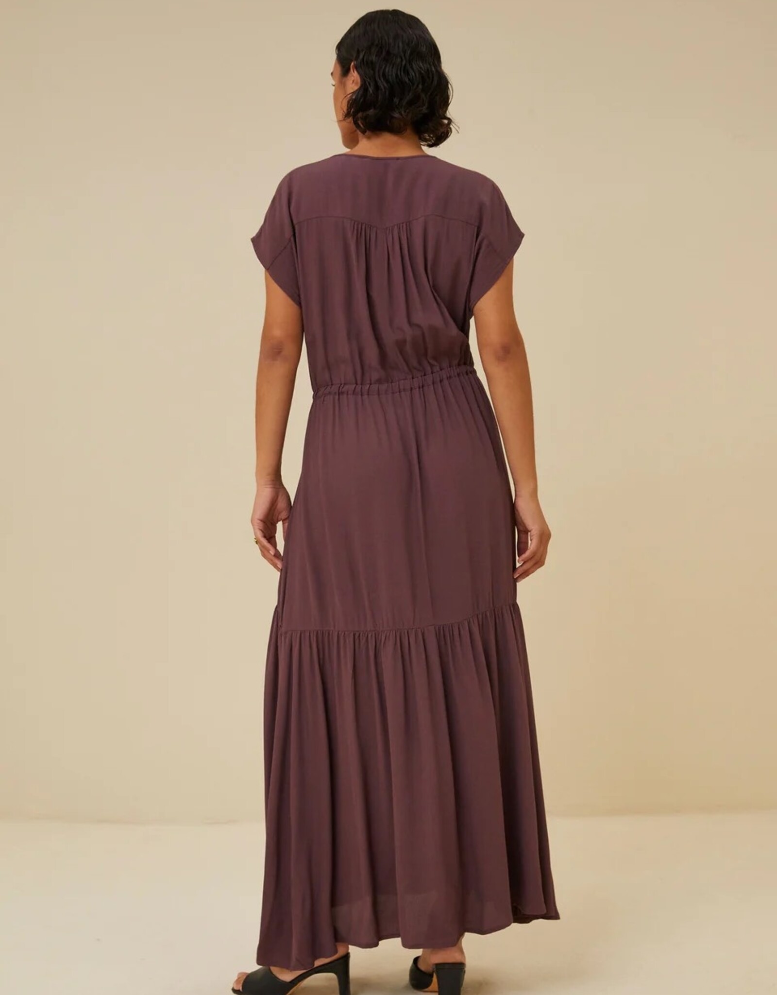 By Bar Viona Viscose Dress Huckleberry