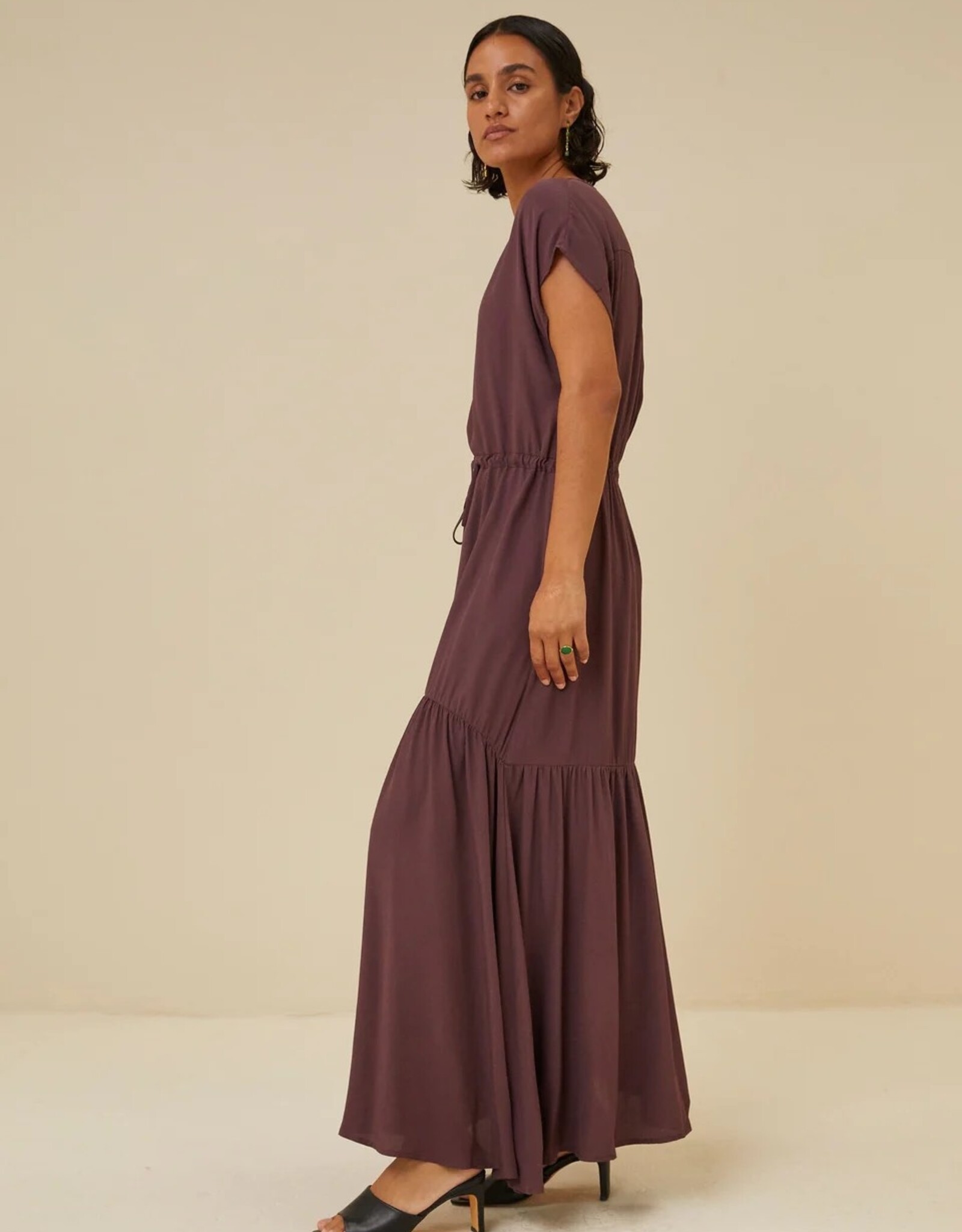 By Bar Viona Viscose Dress Huckleberry