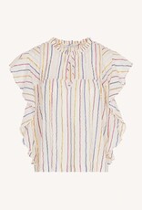 By Bar Danee La Stripe Blouse Cerise