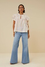 By Bar Danee La Stripe Blouse Cerise