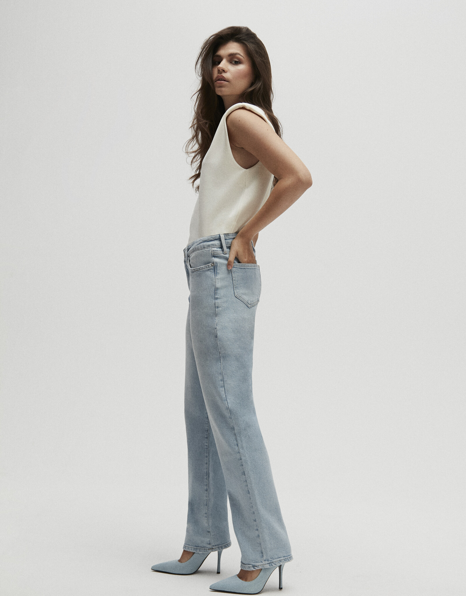 Homage Scotti Relaxed Straight Jeans Light Wash