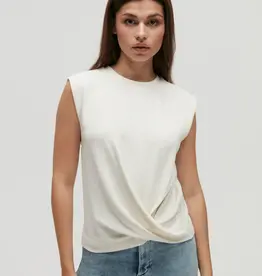 Homage Structured Top With Knot Detail Off White