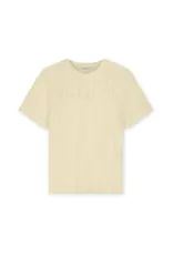 Homage T-shirt With Gathering Soft Yellow