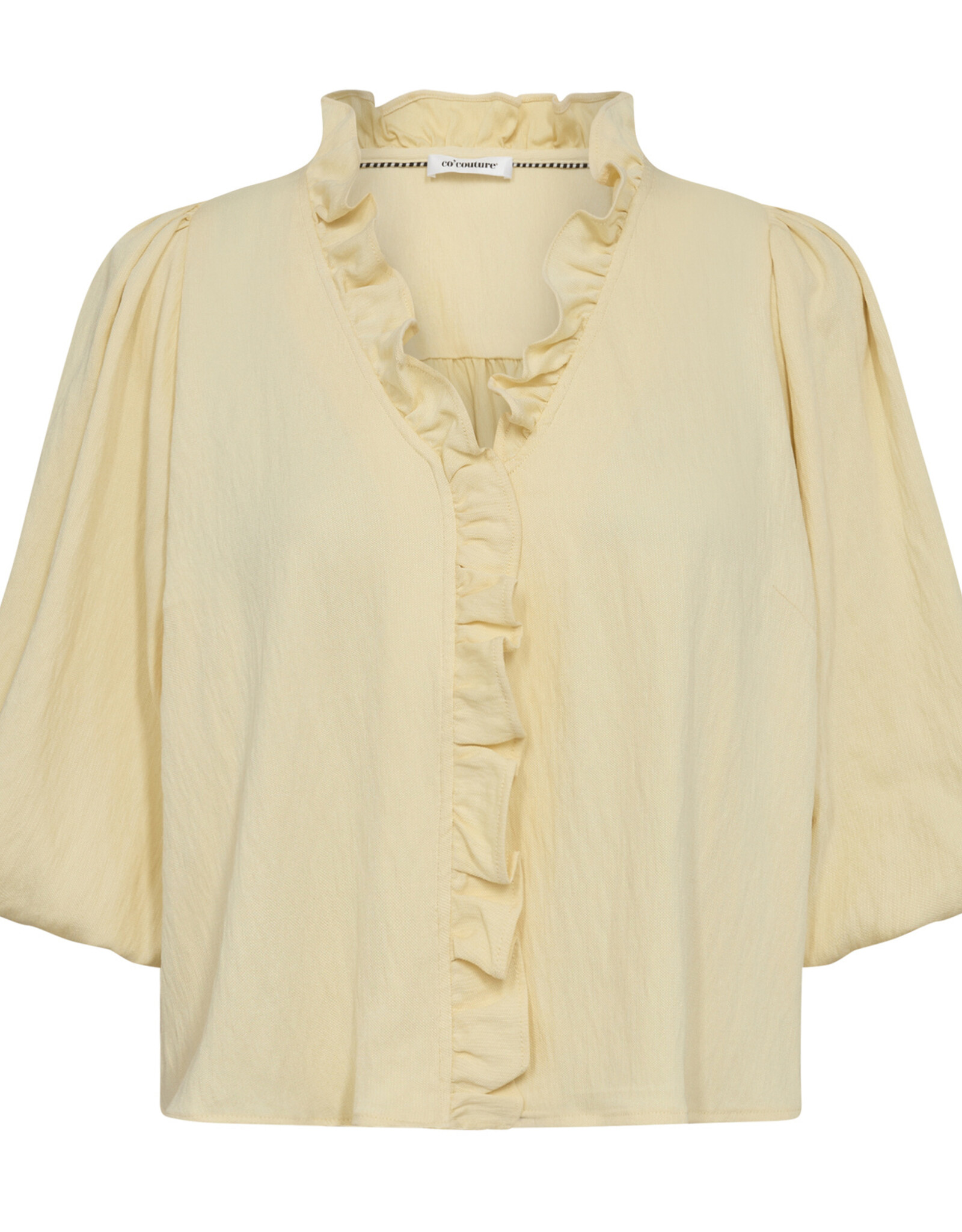 Co'Couture Sueda Puff ss Blouse Pale Yellow