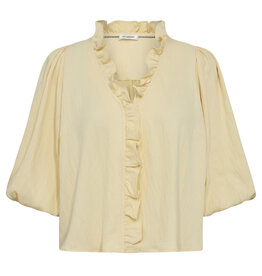 Co'Couture Sueda Puff ss Blouse Pale Yellow