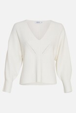 Moss Copenhagen Acentia Rachelle V Pullover Egret