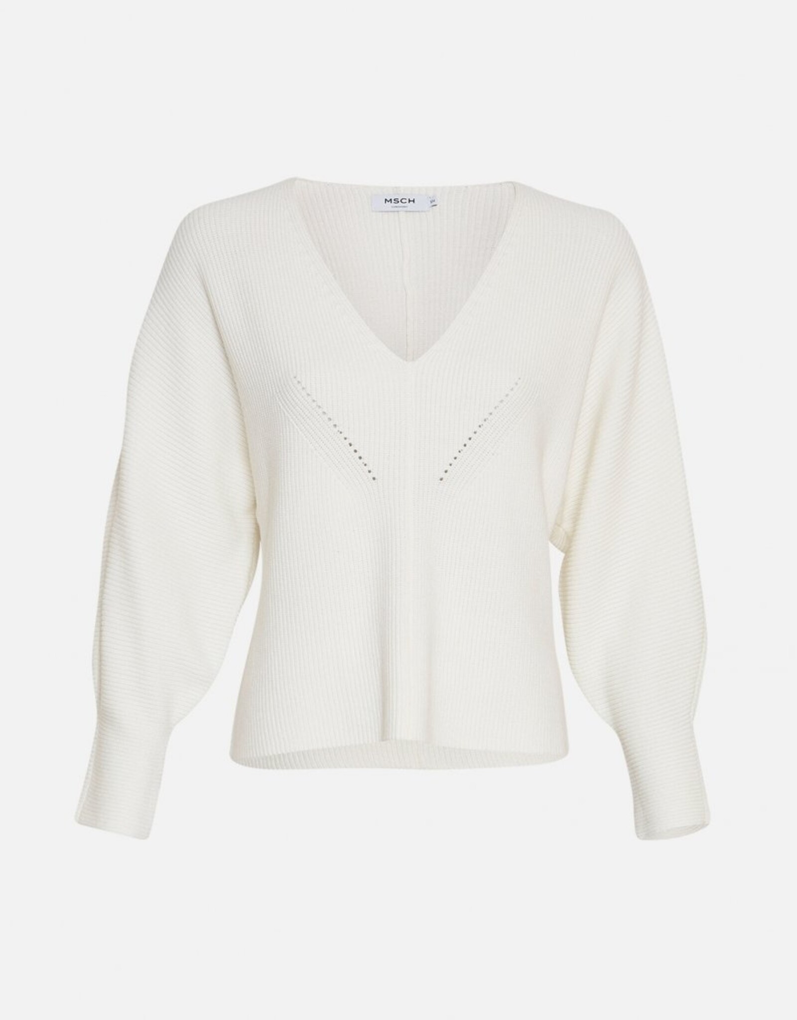 Moss Copenhagen Acentia Rachelle V Pullover Egret